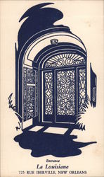 Entrance La Louisiane, 725 Rue Iberville Postcard