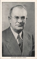 Governor Chauncey Sparks Postcard