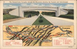 The Pennsylvania Trunpike Postcard Postcard Postcard