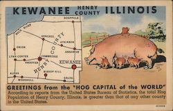 Hog Capital of the World Postcard