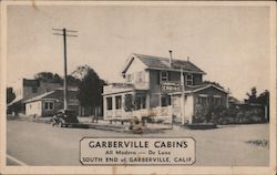 Garberville Cabins, All Modern and De Luxe Postcard