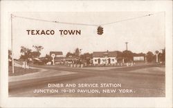 Texaco Town - Diner and Service Station Postcard