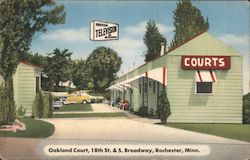 Oakland Court Rochester, MN Postcard Postcard Postcard