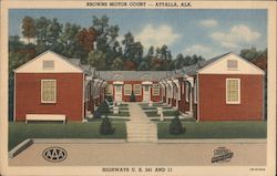 Brown's Motor Court Postcard