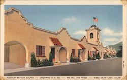 Mission Motor Lodge Salt Lake City, UT Postcard Postcard Postcard