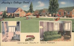 Hawley's Cottage Court Postcard