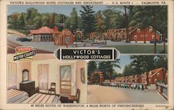 Victor's Hollywood Cottages Postcard