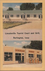 Lincolnville Tourist Court and Grill Burlington, IA Postcard Postcard Postcard