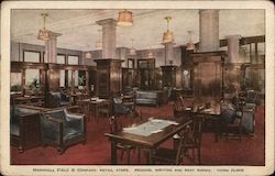 Marshall Field & Company, Retail Store, Reading, Writing and Rest Rooms, Third Floor Postcard