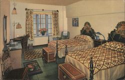 A Guest Room, La Fonda Hotel Postcard