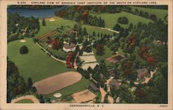 Airplane View of Brandeis Camp Institue of the South on Highland Lake Hendersonville, NC Postcard Postcard Postcard