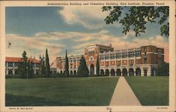 Administration Building and Chemistry Building, Rice Institute Houston, TX Postcard Postcard Postcard