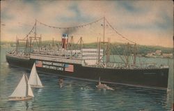 S.S. President Roosevelt, United States Lines Postcard