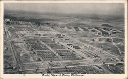 Aerial View of Camp Claiborne Postcard