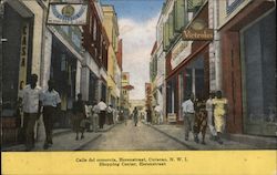 Shopping Center Herenstraat, Curacao Caribbean Islands Postcard Postcard Postcard