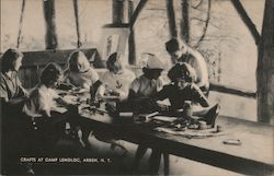 Crafts at Camp Lenoloc Postcard