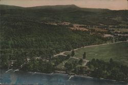 View of Lake Morey Inn and Lake Morey Inn Golf Course Taken from the Air Postcard