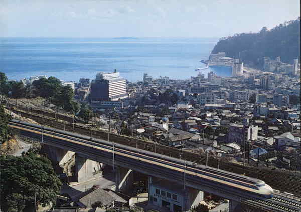 World Fastest "Bullet" Train On The New Tohkaido Line Atami City, Japan ...