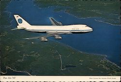 Pan Am 747 Aircraft Postcard Postcard Postcard