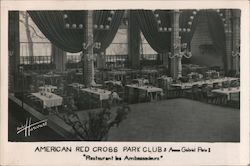 American Red Cross Park Club Paris, France Postcard Postcard Postcard