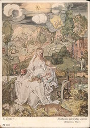 Madonna With the Many Animals, Albrecht Dürer Postcard