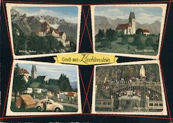 Bendern - International camping Place Restaurant "Lion" Principality of Liechtenstein Postcard Postcard Postcard