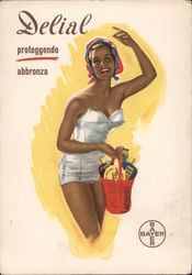 Bayer Aspirin Delial proteggendo abbronza Postcard