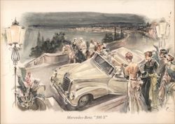 Mercedes-Benz 300S Cars Postcard Postcard Postcard