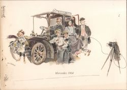 Mercedes 1904 Postcard