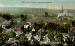 Bird's Eye View Of Cannelton Indiana Postcard Postcard