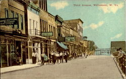 Third Avenue Williamson, WV Postcard Postcard