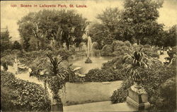 Scene In Lafayette Park Postcard