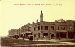 Corner Kelley Avenue And Fourth Street Postcard