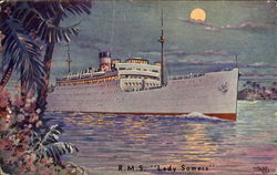 R. M. S. Lady Somers Canadian National Postcard