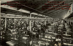 Whitman Mills Weave Room New Bedford, MA Postcard Postcard