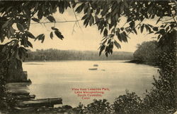 View From Lakeside Park, Lake Wamgambaug Postcard