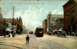 East Federal Street From Public Square Postcard