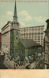 Old South Church With New Old South Building Postcard