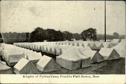 Knights Of Pythias Camp Franklin Field Boston Postcard