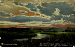 Sunset On The Horse Shoe Bend Postcard