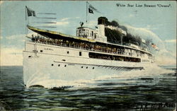 White Star Line Steamer Owana Postcard