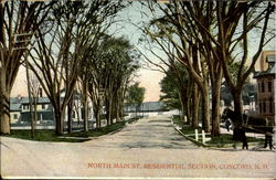 North Main Street Residential Section Postcard