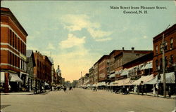 Main Street From Pleasant Street Concord, NH Postcard Postcard