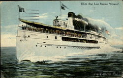 White Star Line Steamer Owana Boats, Ships Postcard Postcard