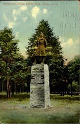 Wergeland Statue, Island Park Postcard