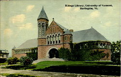 Billing Library, University Of Vermont Burlington, VT Postcard Postcard