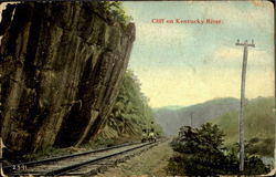 Cliff On Kentucky River Postcard