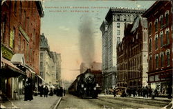 Empire State Express Crossing, Salina St Postcard