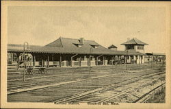 Railroad Station Buzzards Bay, MA Postcard Postcard