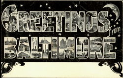 Greetings From Baltimore Maryland Postcard Postcard